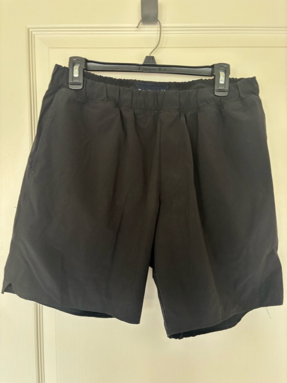 Abercrombie & Fitch Black Hybrid Athletic Shorts